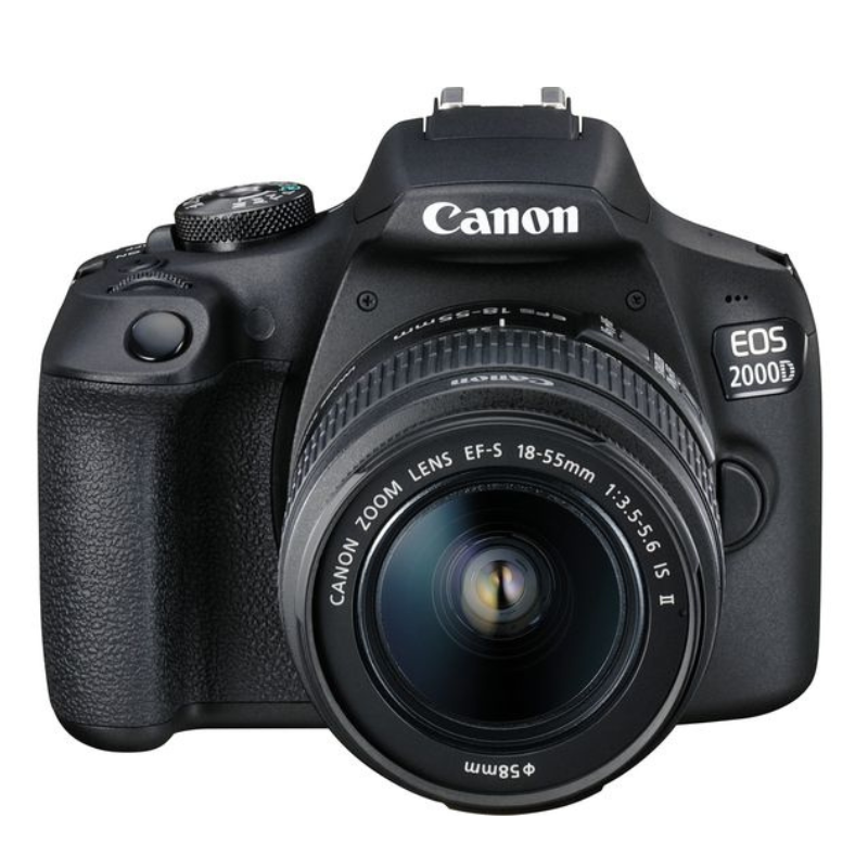 Canon EOS 2000D DSLR Camera with EF-S 18-55 mm f/3.5-5.6 IS II Lens Canon EOS 2000D DSLR Camera with EF-S 18-55 mm f/3.5-5.6 IS II Lens